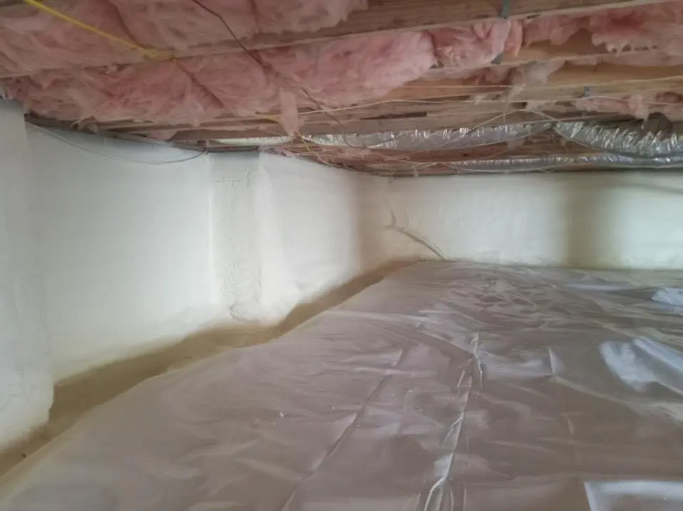 Crawl space encapsulation with closed-cell spray foam for Spray Foam Roofing in Gulf Gate